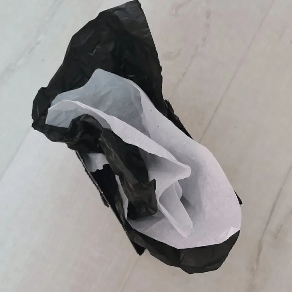 🖤🤍 SEPHORA Empty Striped Paper Shopping Gift Bag Rope Handles w/Tissues
